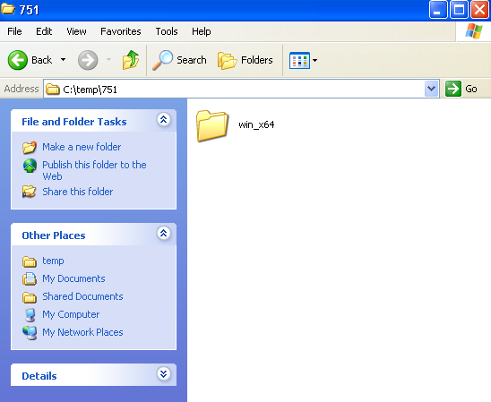 Adding alternate platform software - folder where software can be found on client