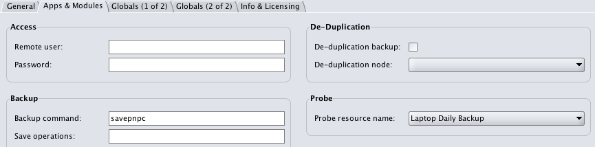 Configuring the client probe resource
